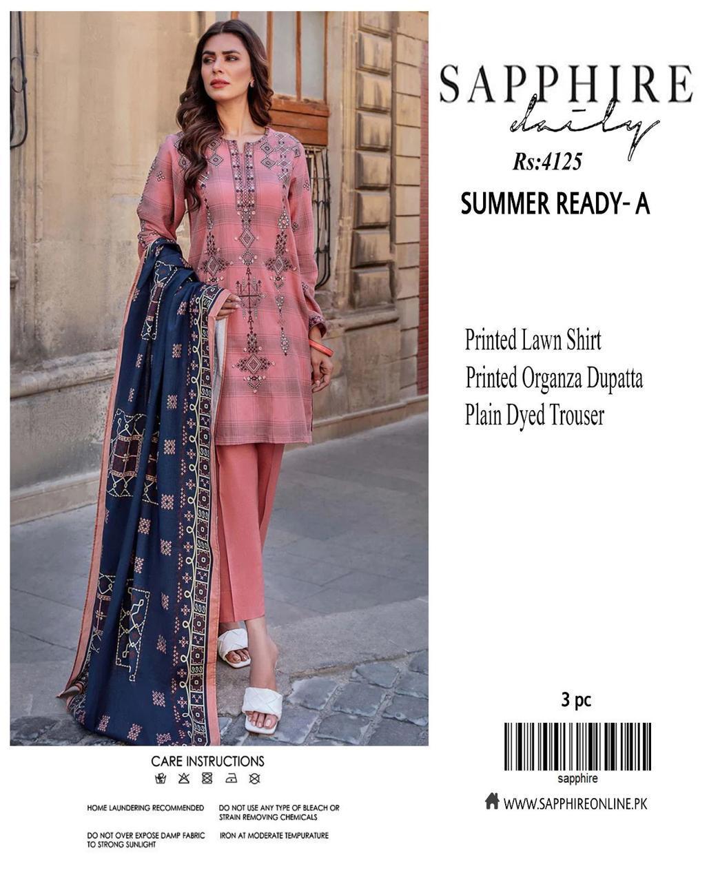 Sapphire – Lawn 3PC