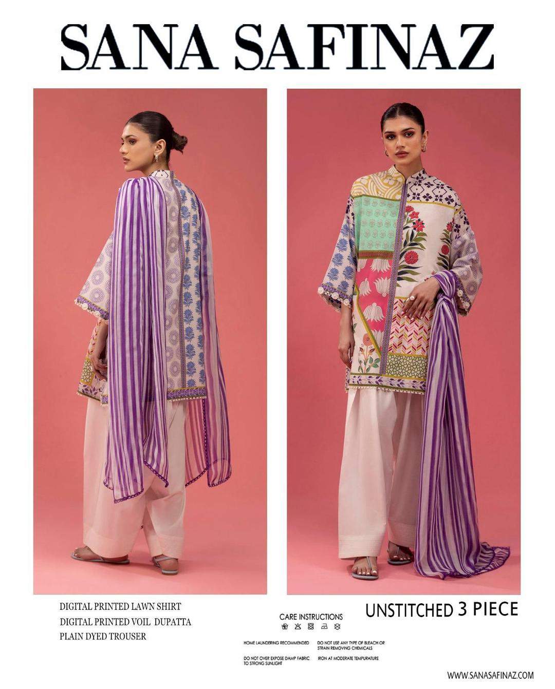 Sana Safinaz – Unstitched Lawn 3PC