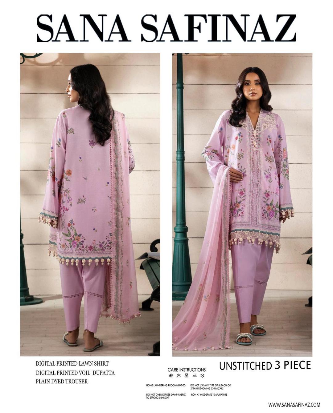 Sana Safinaz – Unstitched Lawn 3PC