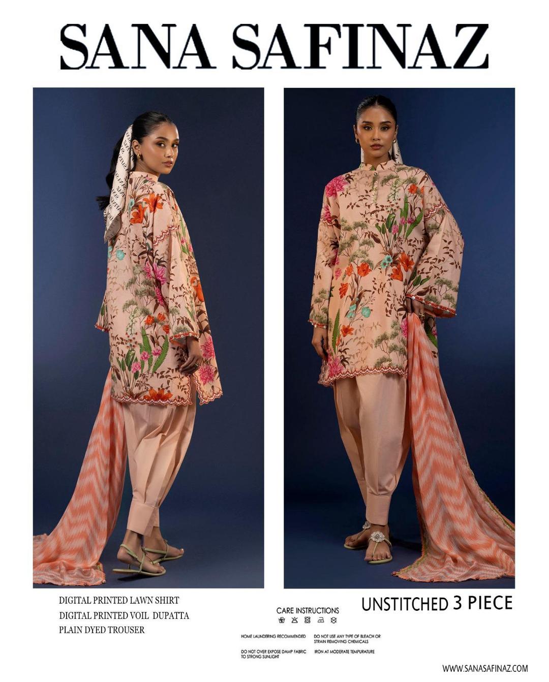 Sana Safinaz – Unstitched Lawn 3PC