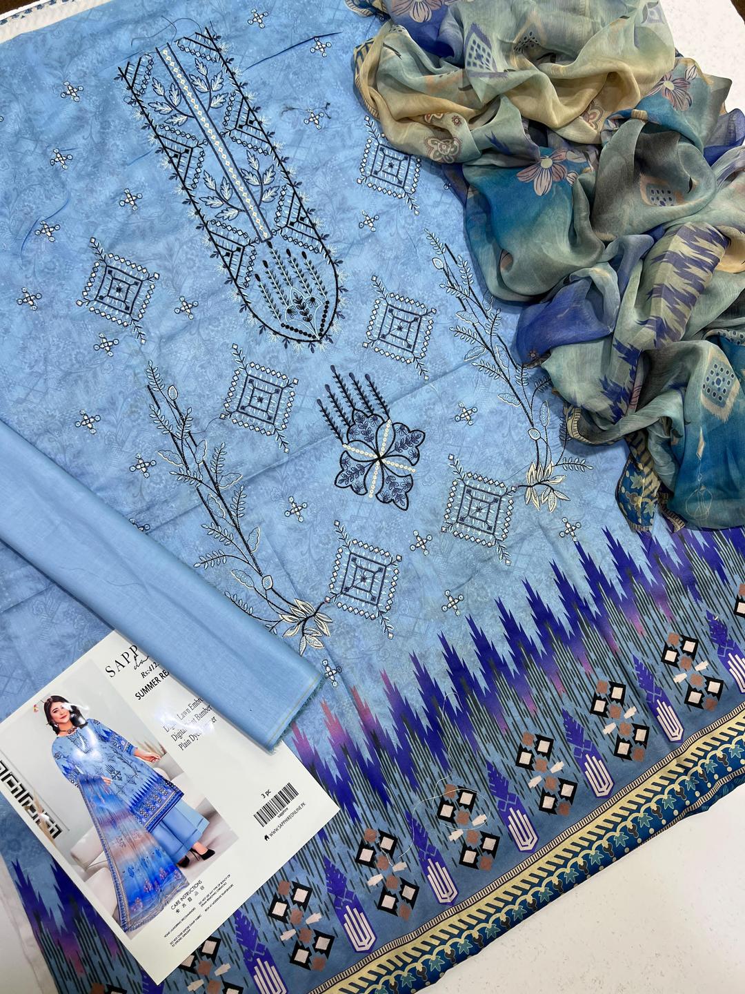 Sapphire – Lawn 3PC