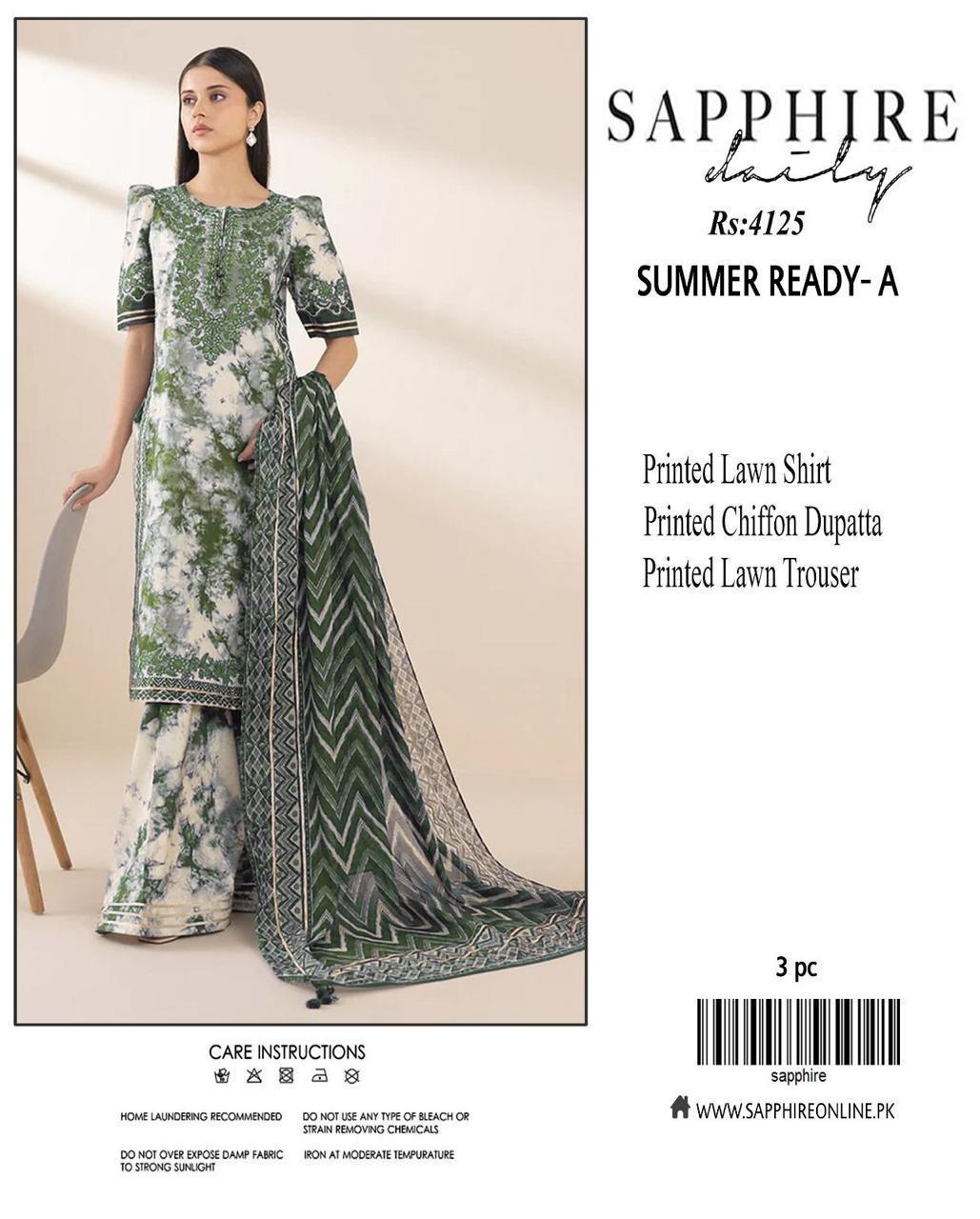 Sapphire – Lawn 3PC