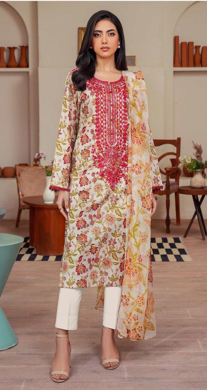 Women's Unstitched Printed Suit