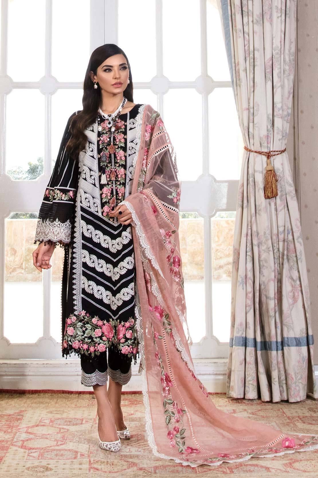 Women's Unstitched Embroidered Suit