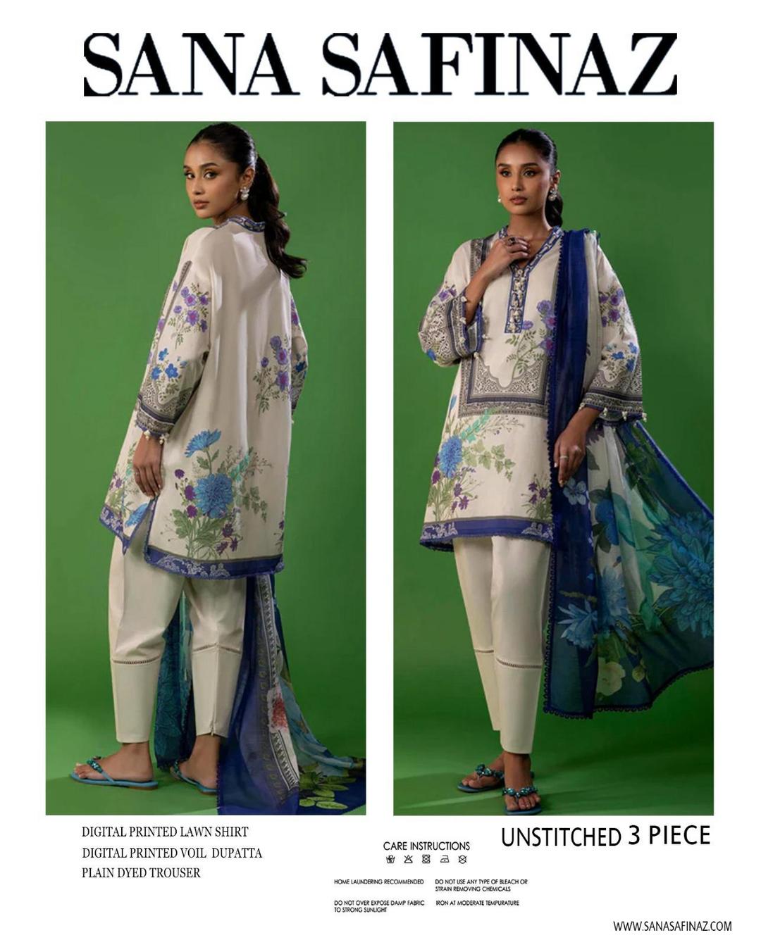 Sana Safinaz 3PC Lawn (Unstitched)