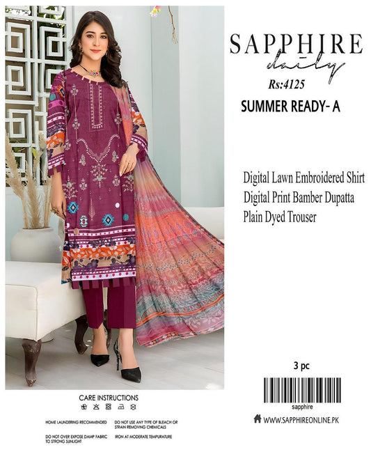 Sapphire – Classic Lawn (3PC)