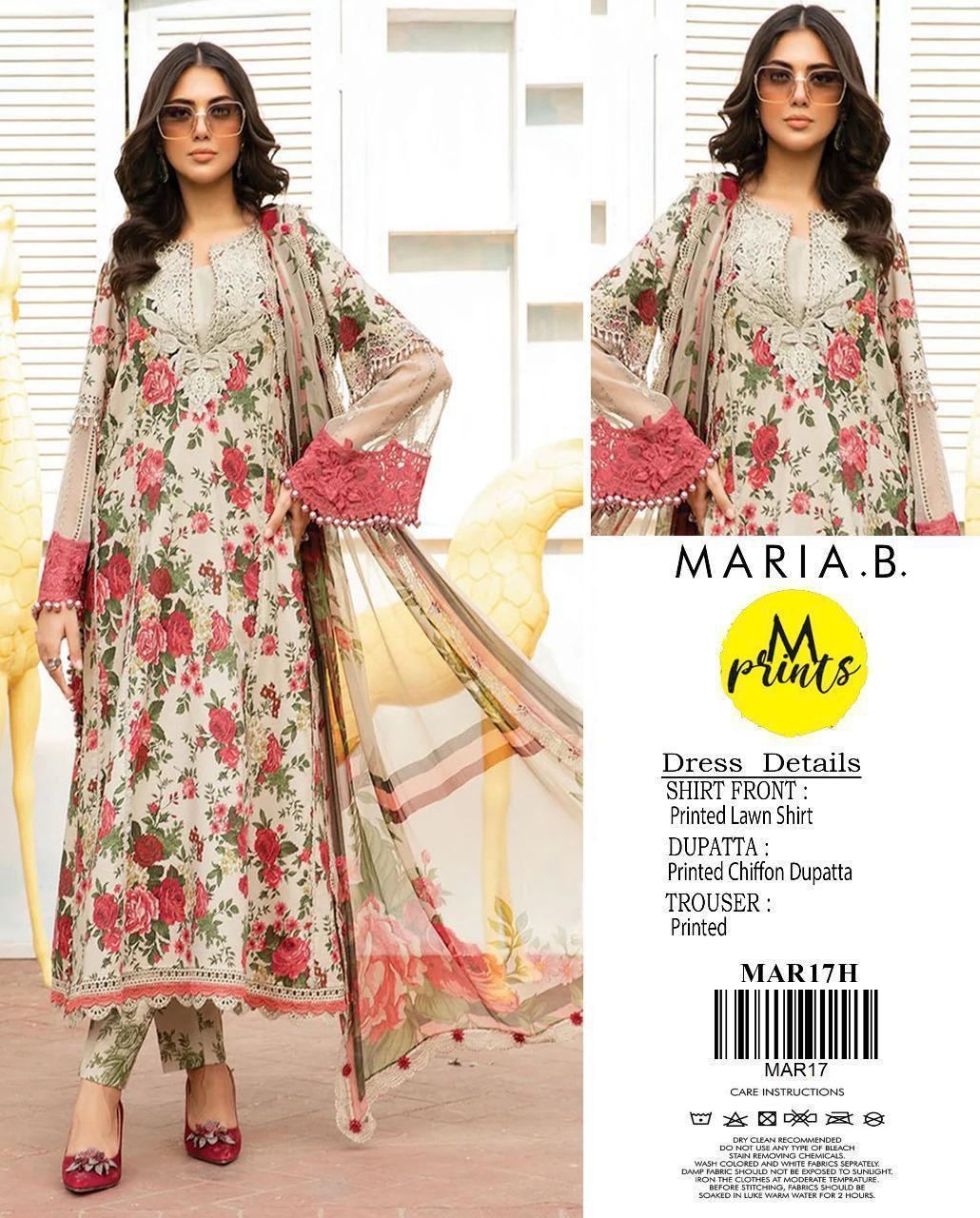 Maria B 3PC Lawn – M Prints