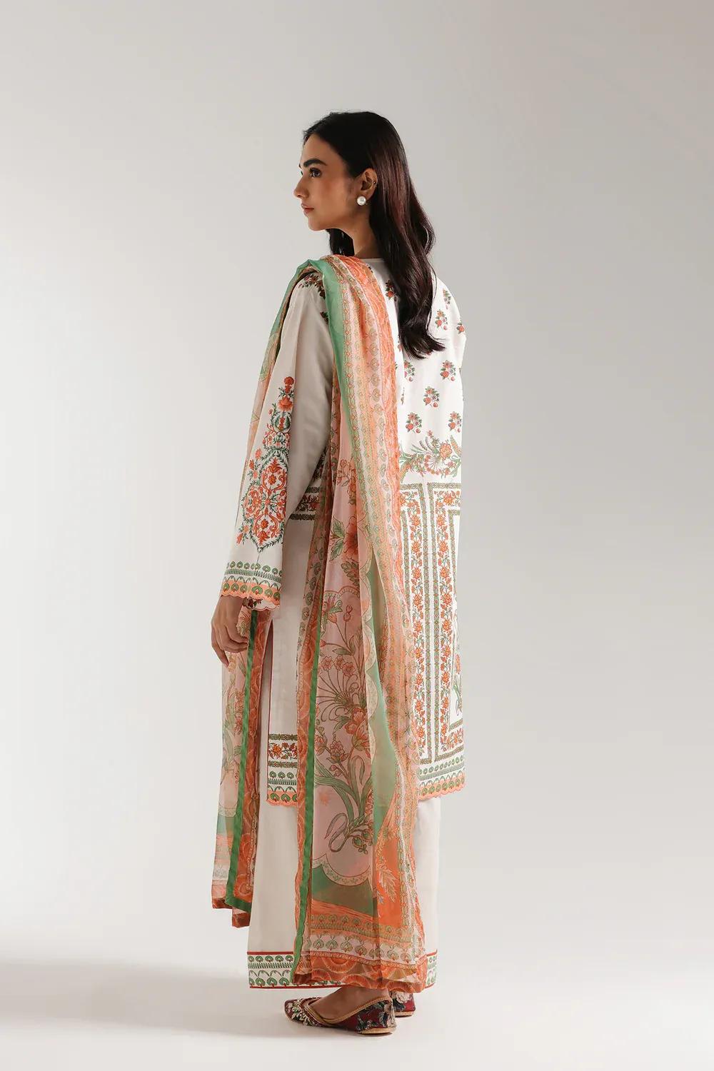 3 Pcs Women's Unstitched Printed Suit