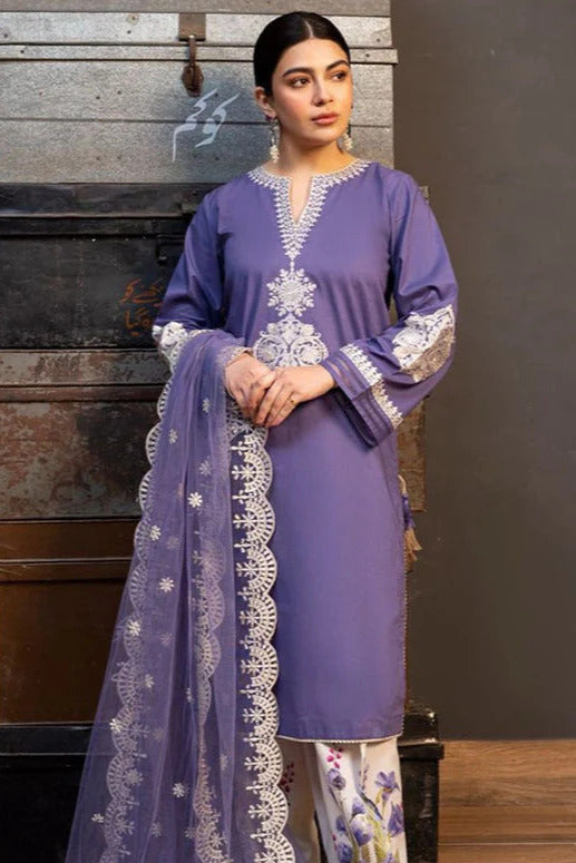 Women's Unstitched Embroidered Suit