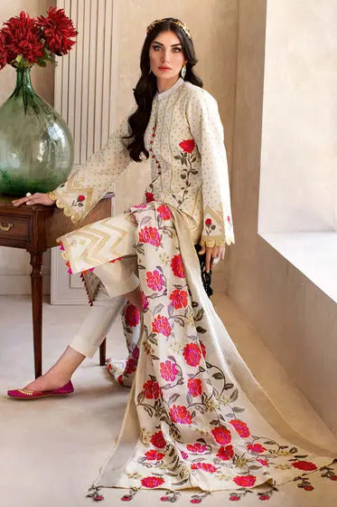 Women's Unstitched Embroidered Suit