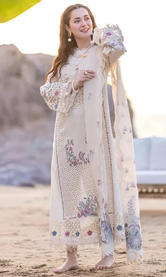 Women's Unstitched Embroidered Suit